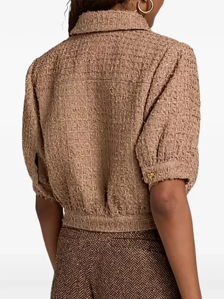 Decupat geacă L'agence din tweed maro