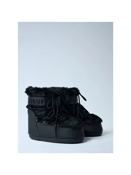 Moon Boot śniegowce MB ICON LOW FAUX FUR czarny
