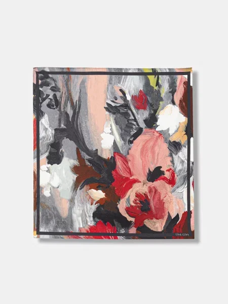 Stine Goya apaszka jedwabna multicolor wzorzysta