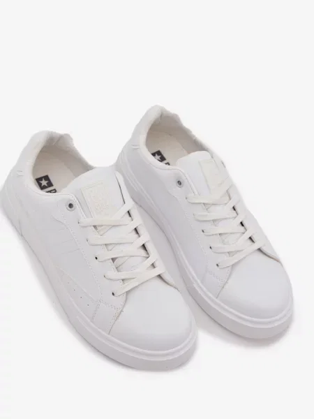 Sneakersy Big Star Shoes skórzane białe