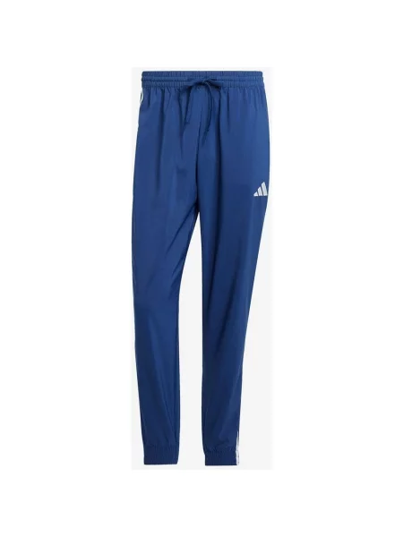 Spodnie adidas Essentials Woven 3 Stripe niebieski XS biały