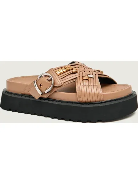 Pinko De piele șlapi KATE 09 maro