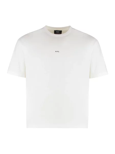 Koszulka A.p.c. z logo biała