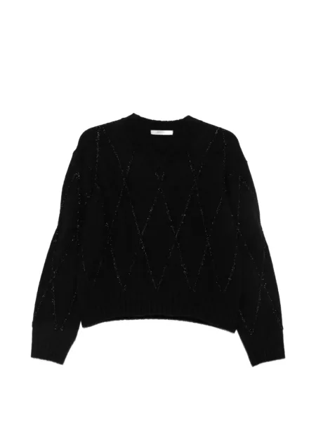 Pulover Dorothee Schumacher cu model argyle negru