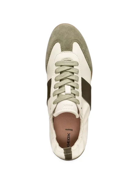 Sneakerși Geox din piele de căprioară gri