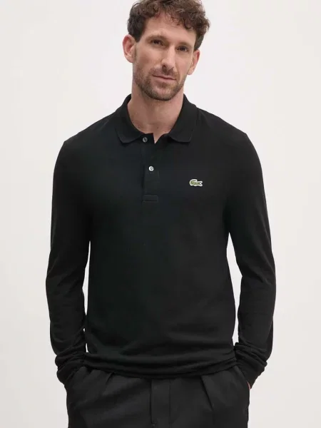 Tricou mânecă lungă Lacoste negru