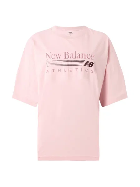 New balance Tricou maro închis pal roz
