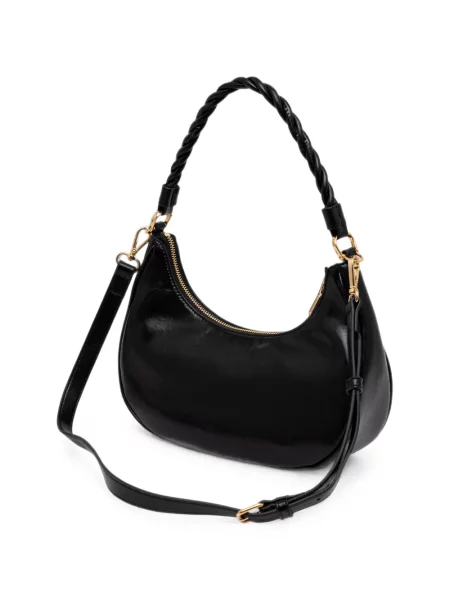 Чанта Love Moschino със сърца с автограф черно