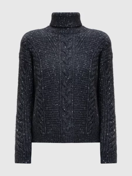 Светр FINGERE з вовною альпаки Max Mara сірий