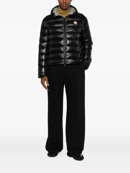 Geacă Moncler cu glugă negru