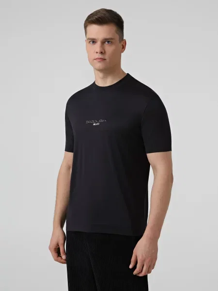 Футболка Emporio Armani темно-синій синя