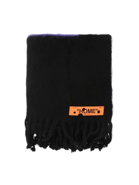 Szal Off-white wełniana gradientowa biała