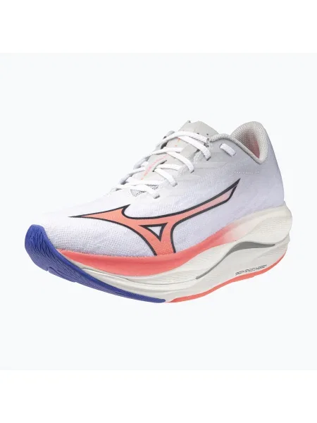 Női futócipő Mizuno Wave Rebellion Flash 3 white/striking coral/iris bloom. Méret: EU fehér