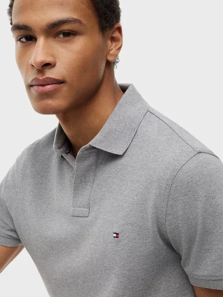 Поло Tommy Hilfiger серое