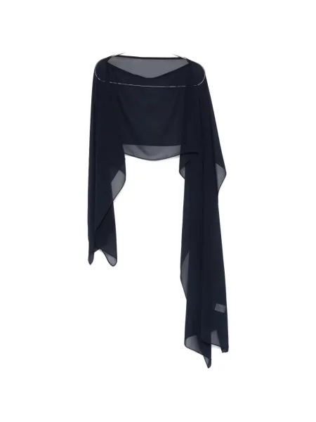 Przezroczysta szal Gianluca Capannolo niebieska