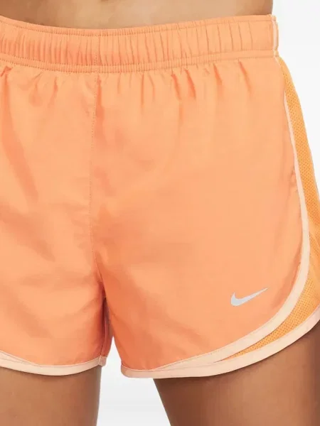Pantaloni scurți Nike alergare cu talie înaltă în carouri albastru