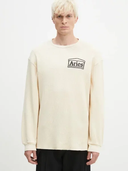 Aries pulover de Waffle bej