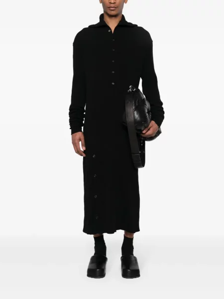 Briaunotas megztinis Yohji Yamamoto juoda