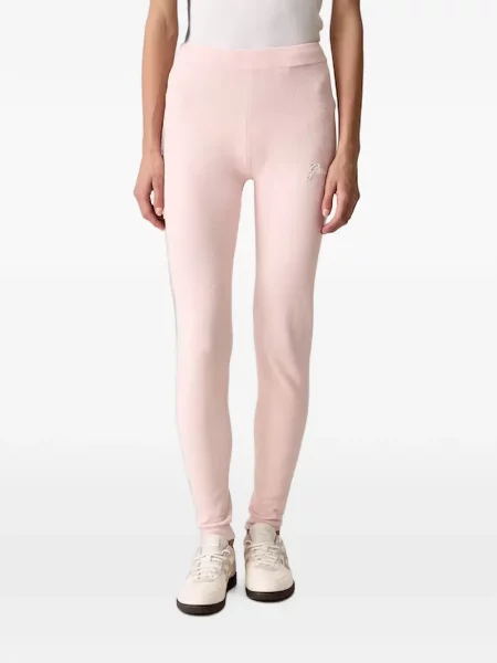 Pantaloni Guess alergare cu autograf roz