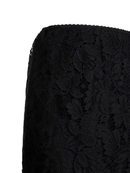 Fustă Chloé din dantelă negru