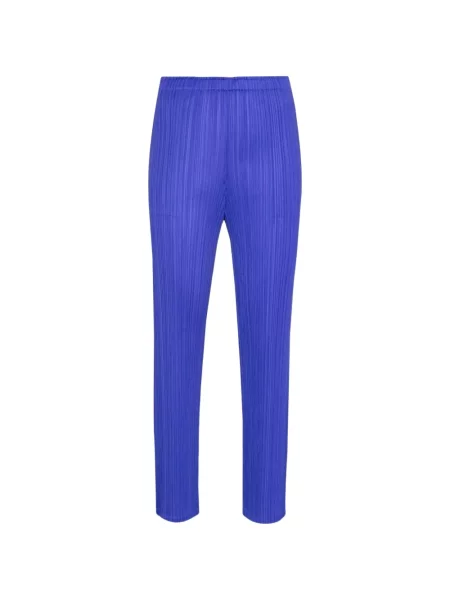 Nohavice Pleats Please Issey Miyake modrá
