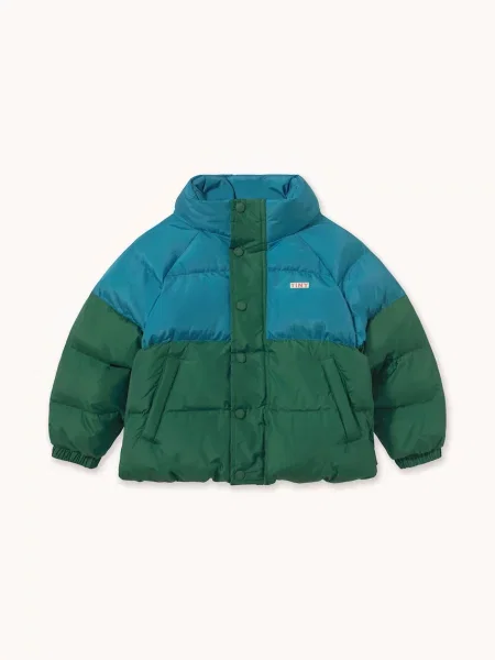 Tinycottons стьобана куртка дитяча COLOR BLOCK SHORT PADDED JACKET