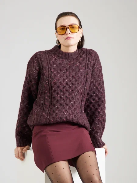 Monki Oversize sveter Tate cyklaménová