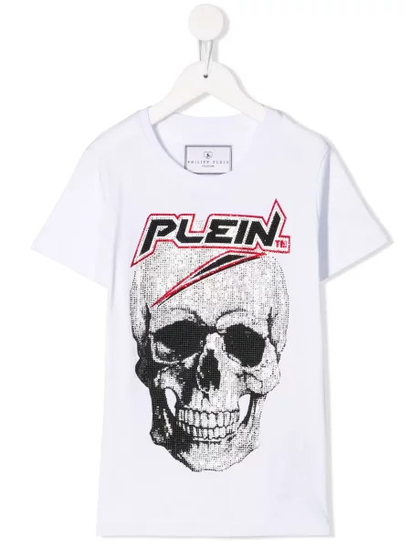 Koszulka dziecięca Philipp Plein biała