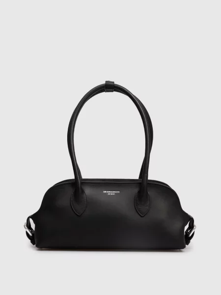 Шкіряна сумка-тоут Dolly Ann Demeulemeester чорна