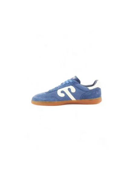 Sneakersy Wushu Ruyi skórzane niebieskie