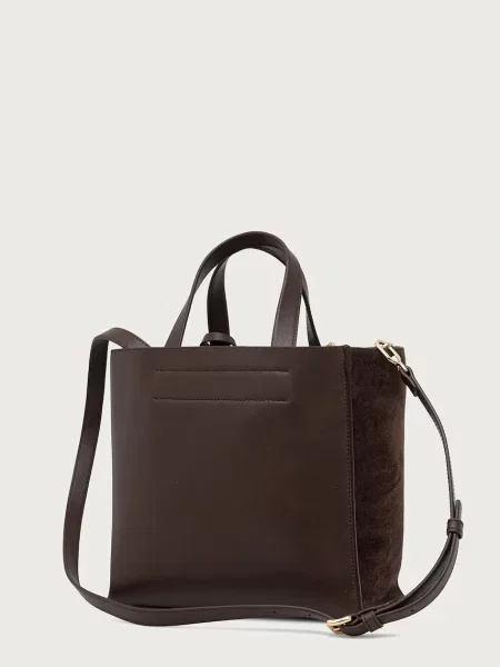 Shopperka Furla skórzana brązowa