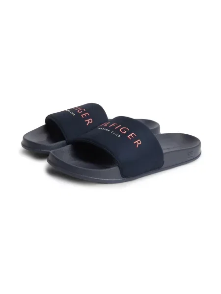 TOMMY HILFIGER Saboți bleumarin / roșu alb