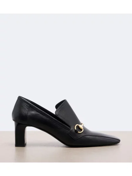 Pantofi cu toc Gucci din piele negru