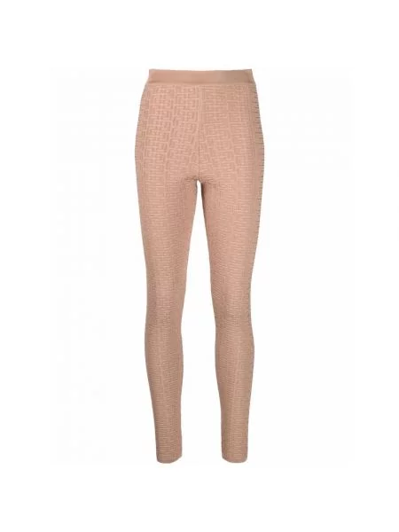 Legginsy Balmain beżowe
