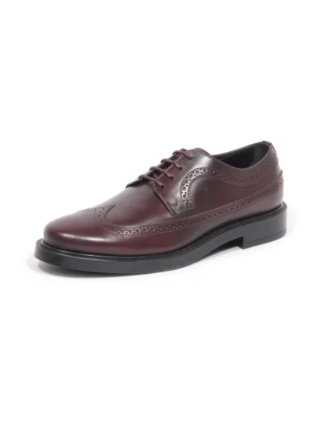Półbuty Tod's sznurowane fioletowe