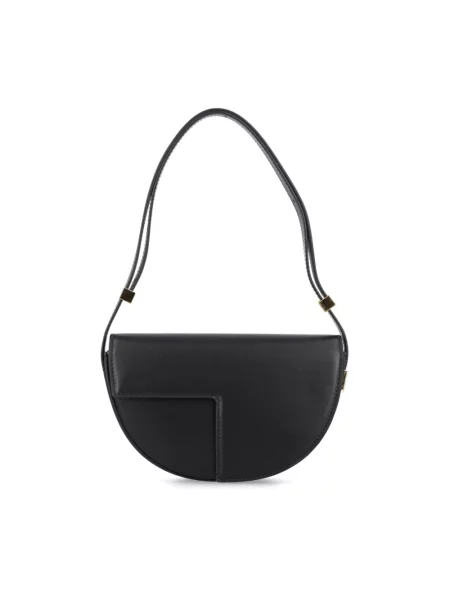 Torebka skórzana Patou skórzana czarna