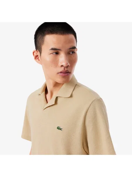 Классическое поло Lacoste бежевое