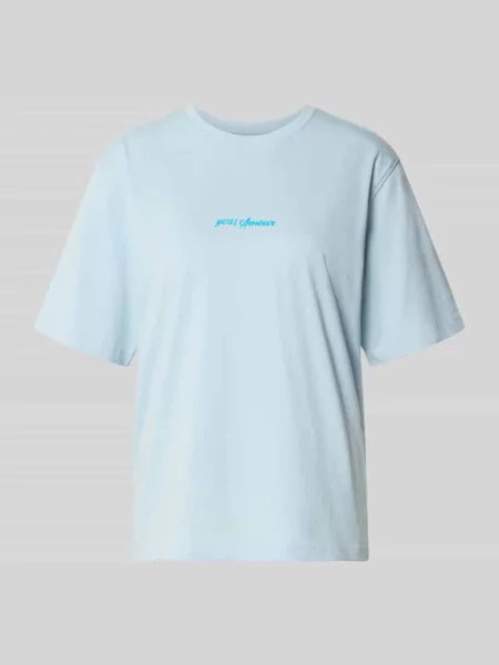 Krój regular fit t-shirt z czystej bawełny model VIGGA' Selected Femme