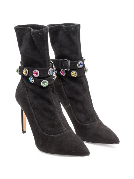 Zomšinės auliniai batai Kurt Geiger London juoda