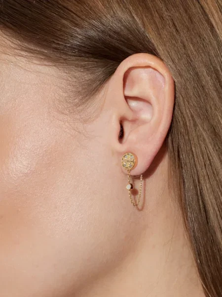 Обеци Tory Burch с перли