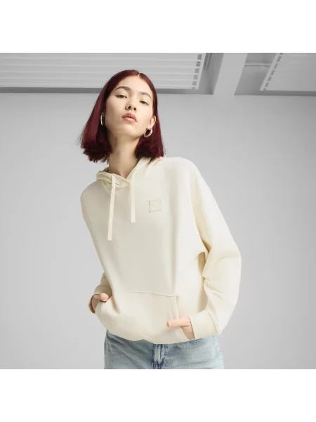 Wygodna bluza z kapturem ESS ELEVATED PUMA No Dye Color Mix biała