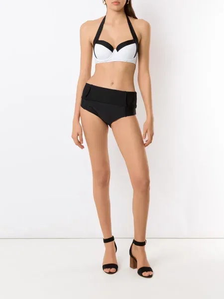 Bikinis Amir Slama aukštu liemeniu juoda
