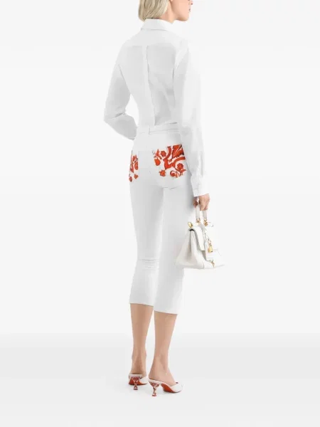 Pantaloni Dolce & Gabbana alb