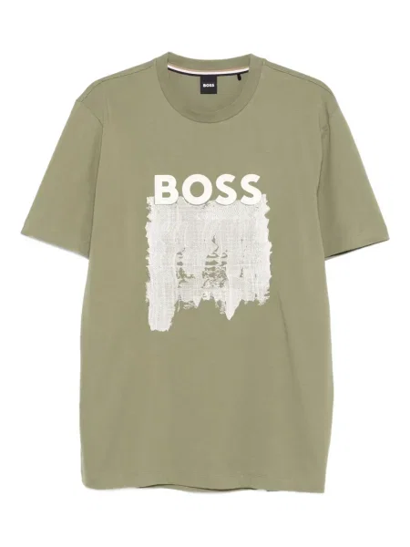 Tricou Boss cu imagine verde