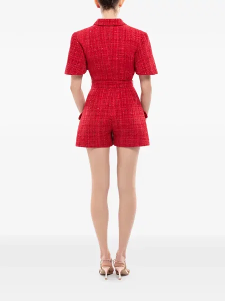 Kombinezon Saiid Kobeisy tweedowy czerwony