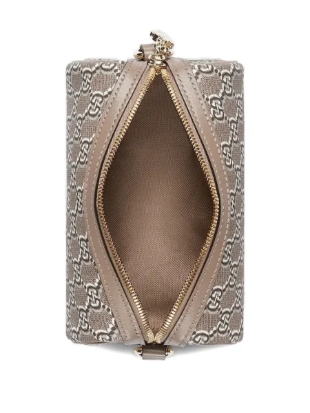 Geantă Gucci din canvas gri