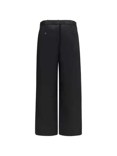 Cu centură pantaloni Sacai negru