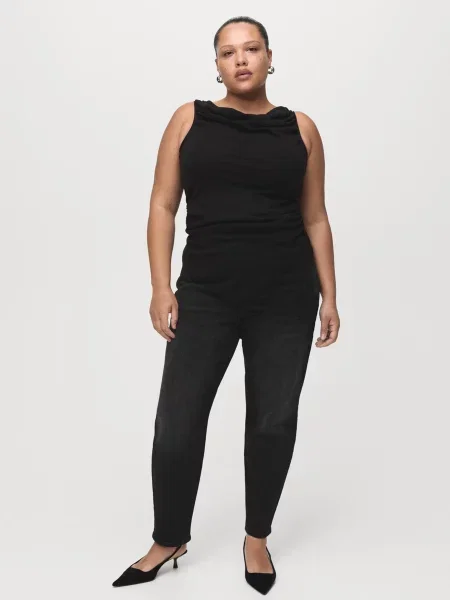 Завужені джинси MANGO темно-сірий сірий