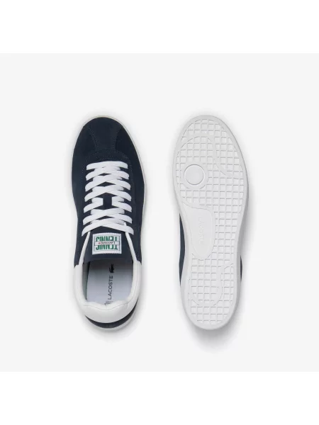 Замшевые кроссовки Lacoste синие