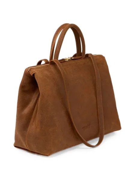 Geantă shopper Marsell din piele maro